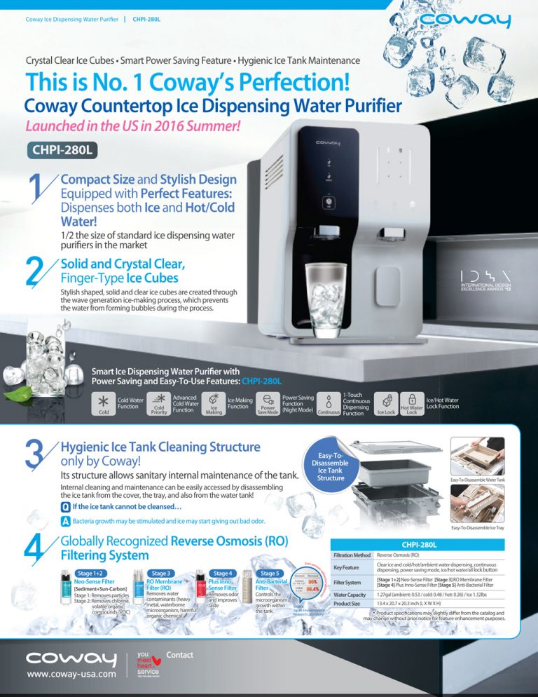 Coway CHPI-280 Counter top ice water purifier | NatureMaxx